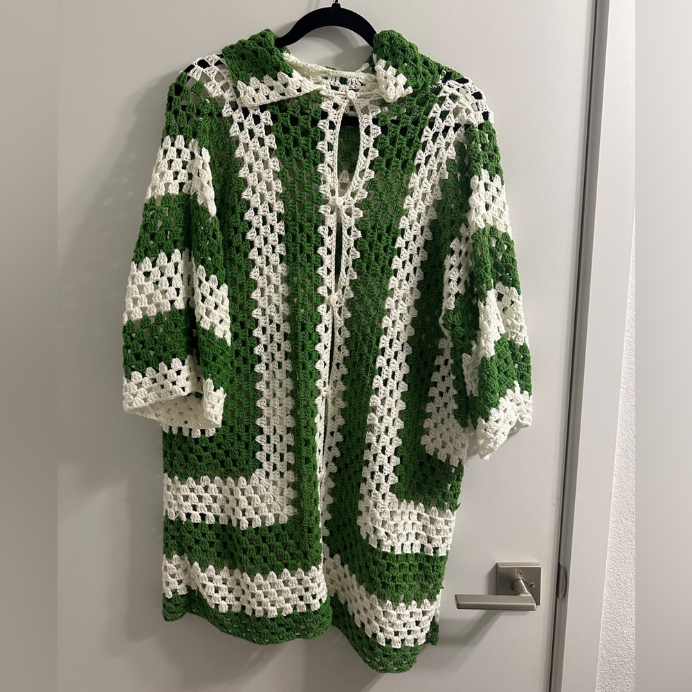 CUSTOM MADE CROCHET MENS SHIRT